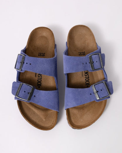 Birkenstock Arizona Suede Leather Womens Sandals - Purple Dusk