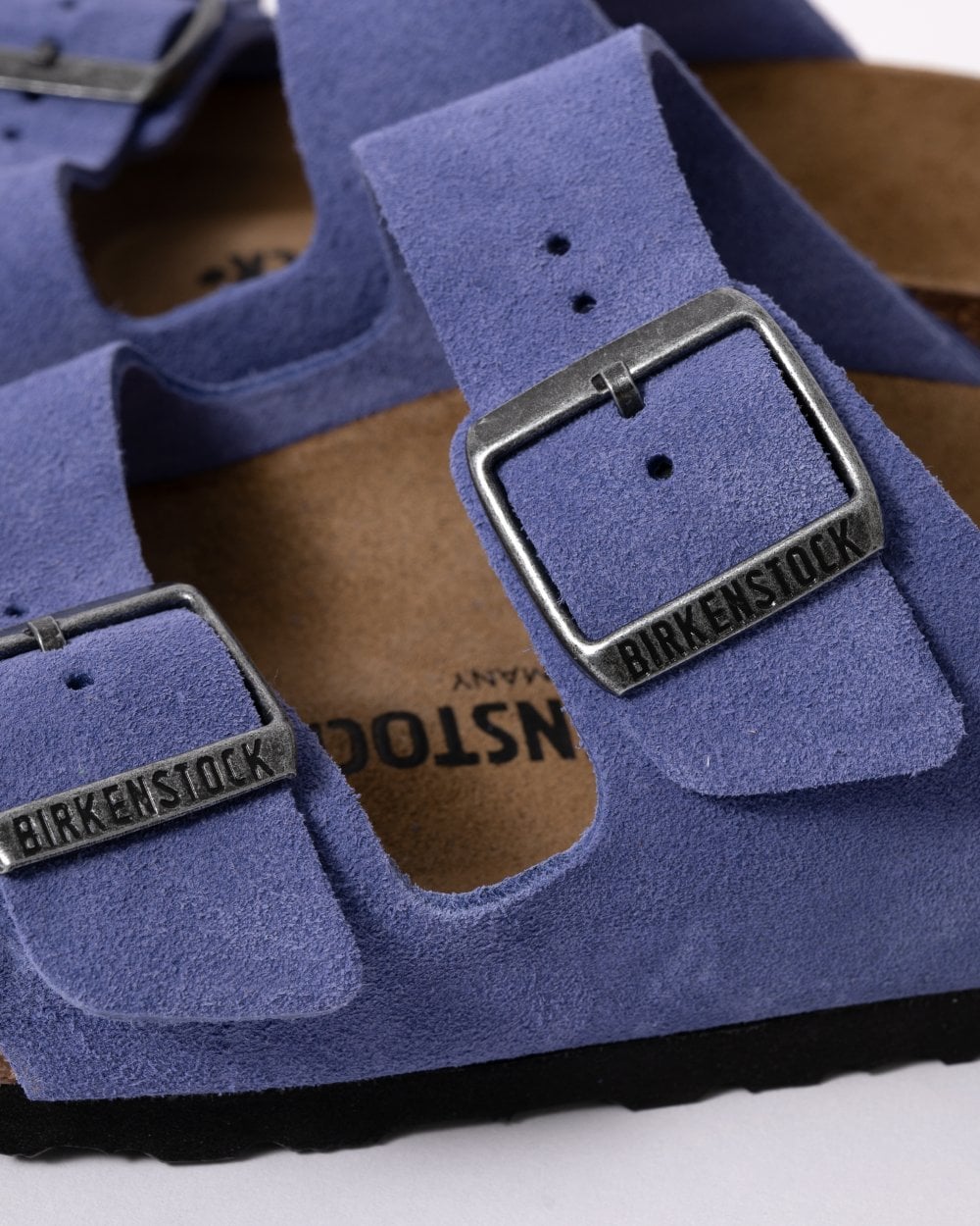 Birkenstock Arizona Suede Leather Womens Sandals - Purple Dusk