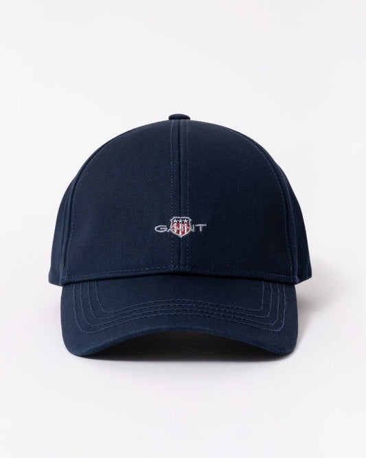 GANT Mens High Shield Cotton Twill Cap - 410 Marine