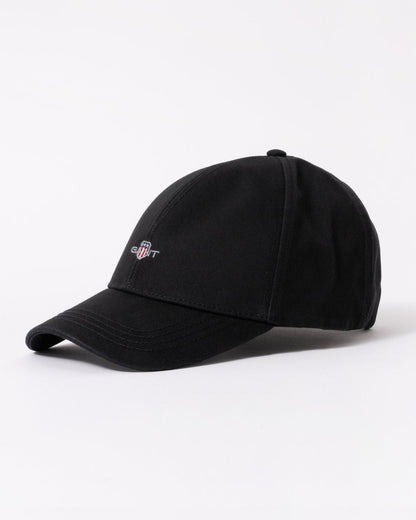 GANT Mens High Shield Cotton Twill Cap - 5 Black