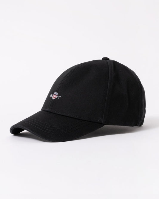 GANT Mens High Shield Cotton Twill Cap - 5 Black
