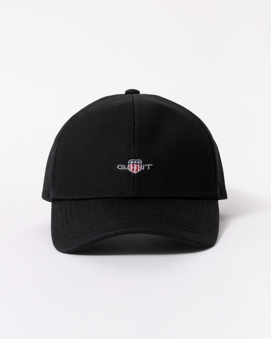GANT Mens High Shield Cotton Twill Cap - 5 Black