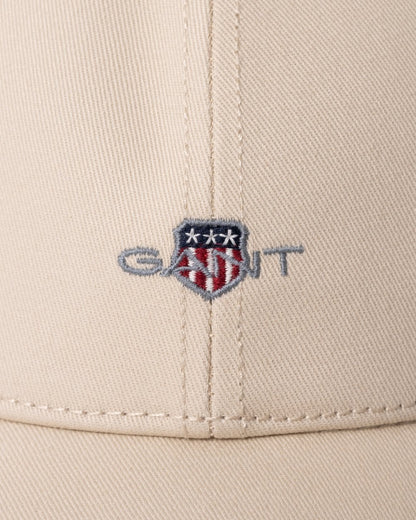 GANT Mens High Shield Cotton Twill Cap - 34 Putty