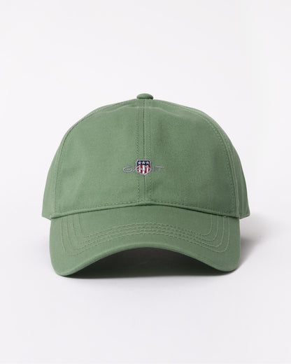 GANT Mens Shield Cotton Twill Cap - 362 Kalamata Green