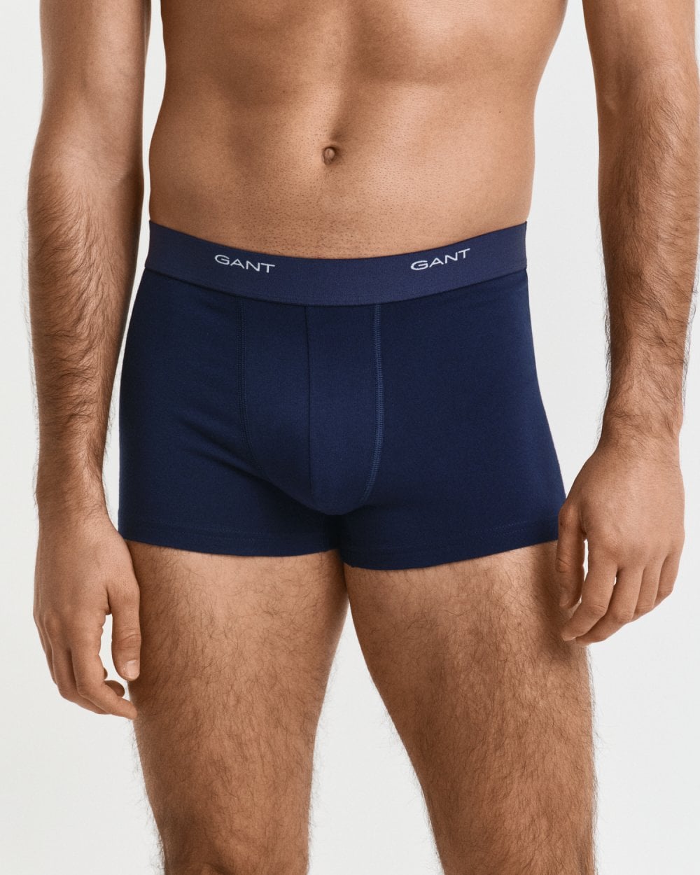 GANT 3-Pack Mens Core Trunks with Logo Waistband - 410 Marine
