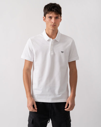 Emporio Armani Mens Eagle Logo Beach Polo