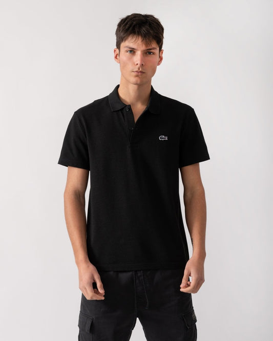 Lacoste Short Sleeved Mens Polo Shirt - Black 031 - CHO - Designer Mens Short Sleeve T-Shirts & Tops