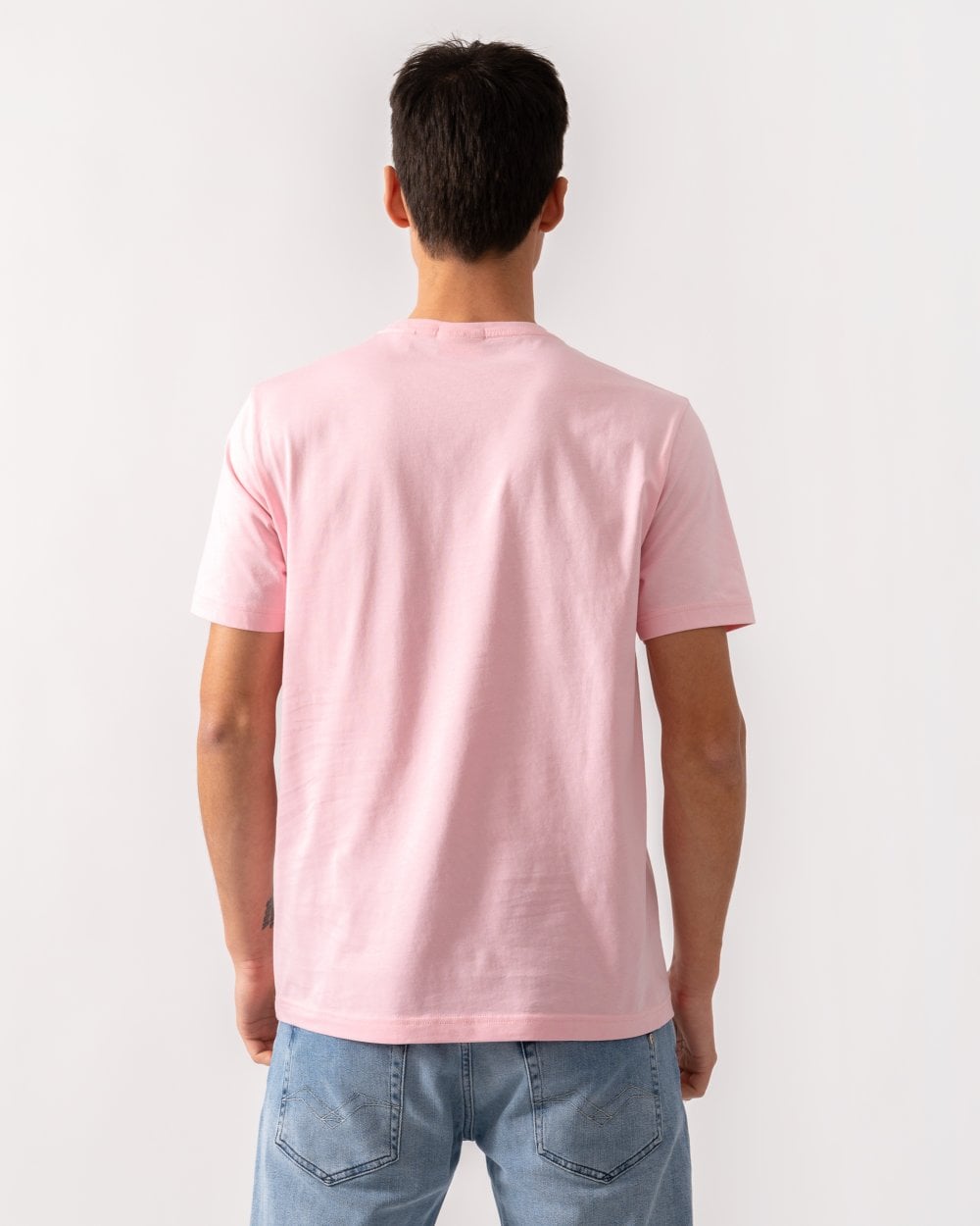 GANT Mens Regular Fit Short Sleeve Shield Logo T-Shirt - 637 California Pink