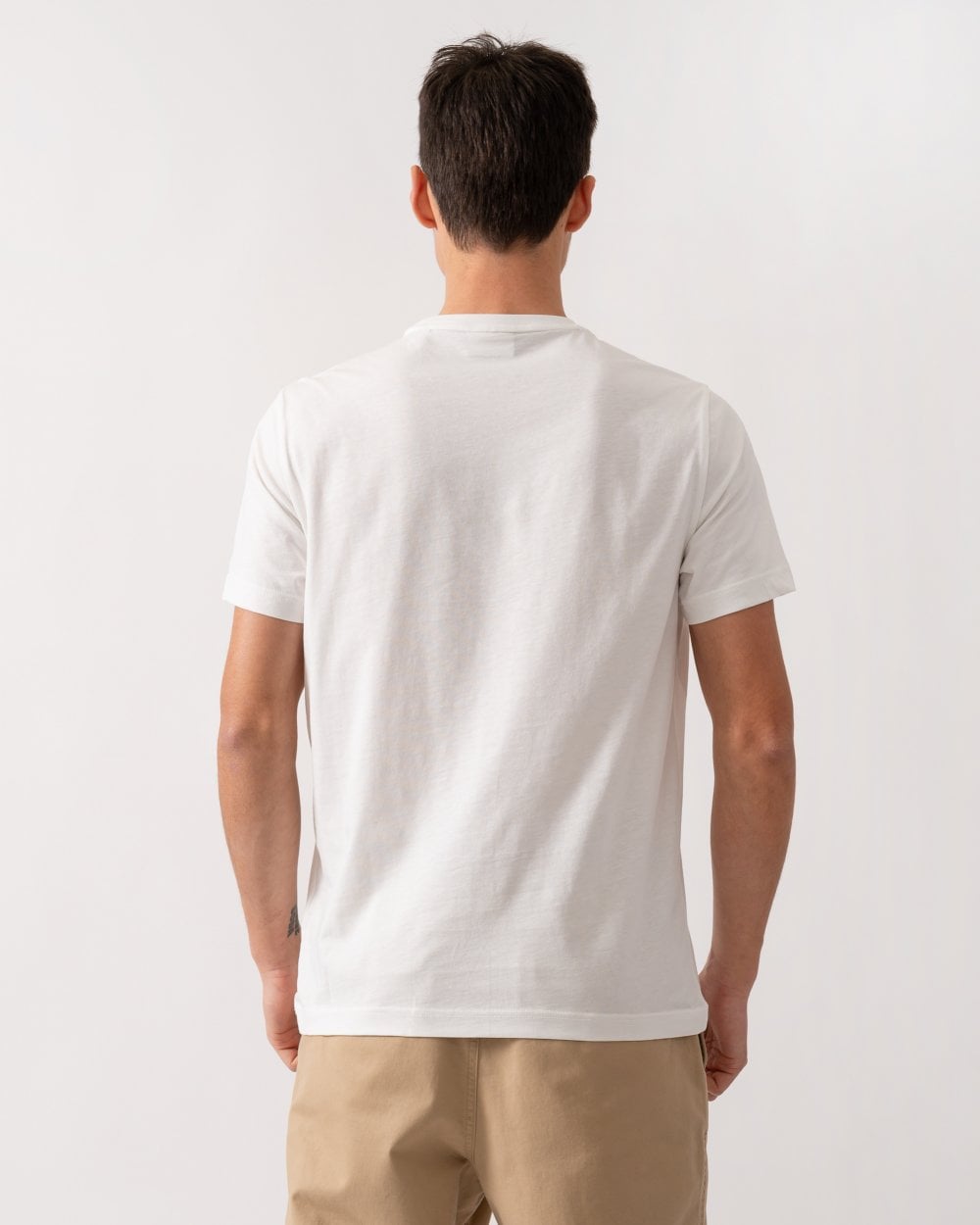 GANT Mens Short Sleeve Printed Graphic T-Shirt - 113 Eggshell