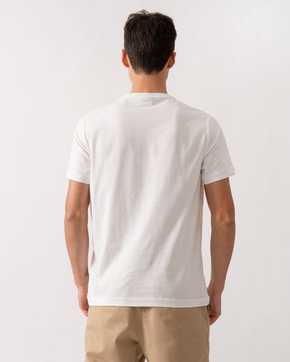GANT Mens Short Sleeve Printed Graphic T-Shirt - 113 Eggshell