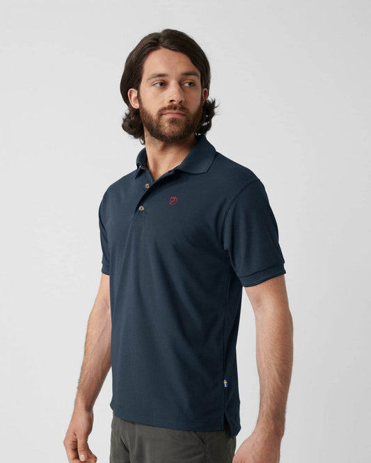 Fjallraven Crowley Pique Mens Polo Shirt - Blueblack