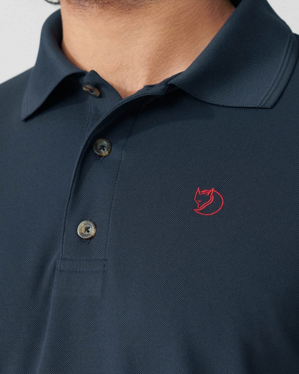 Fjallraven Crowley Pique Mens Polo Shirt - Blueblack