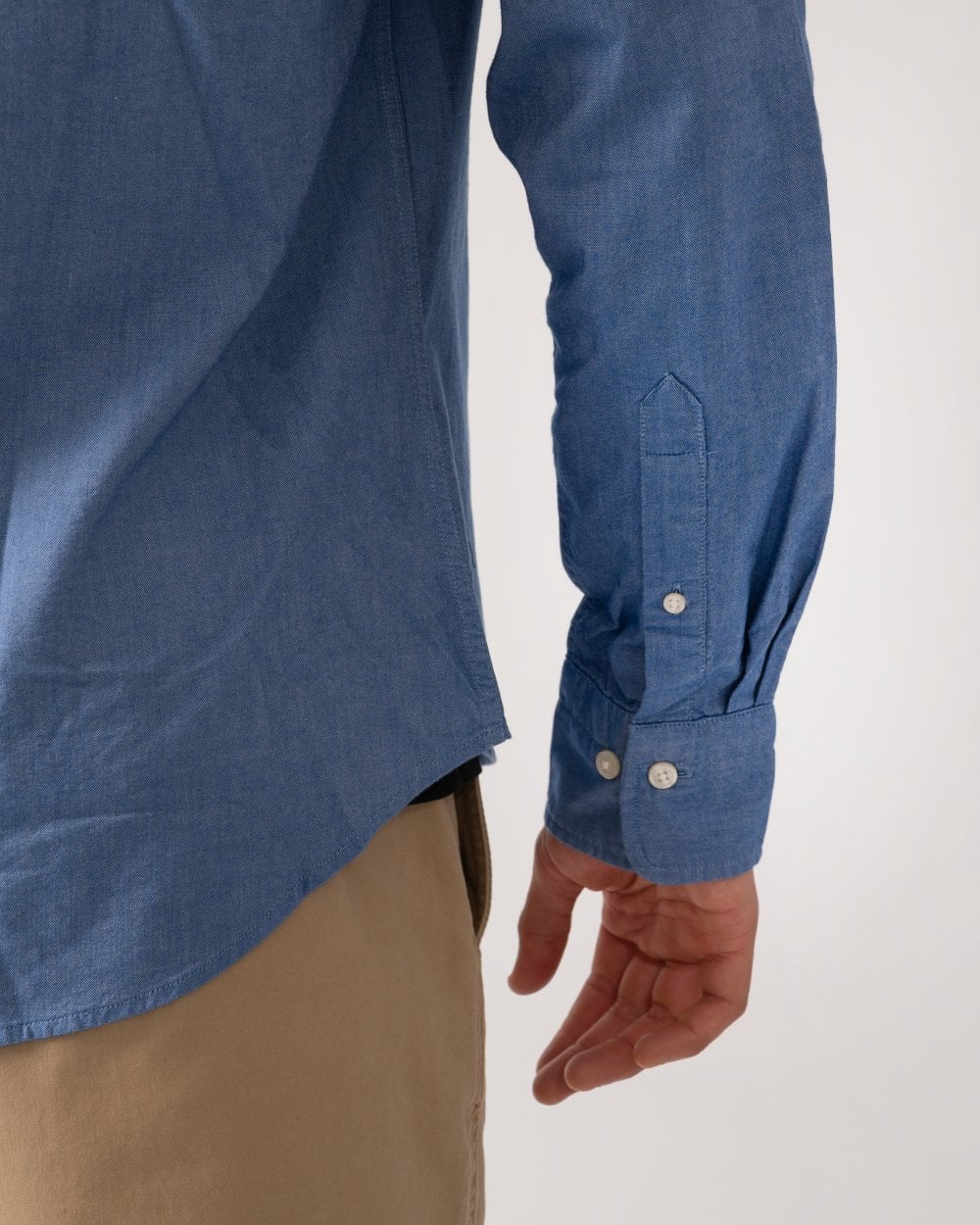 GANT Mens Slim Fit Long Sleeve Oxford Shirt - 407 Rich Blue