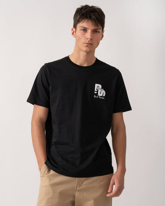 Paul Smith PS Paul Smith Mens Reg Fit Short Sleeve PS Zebra T-Shirt
