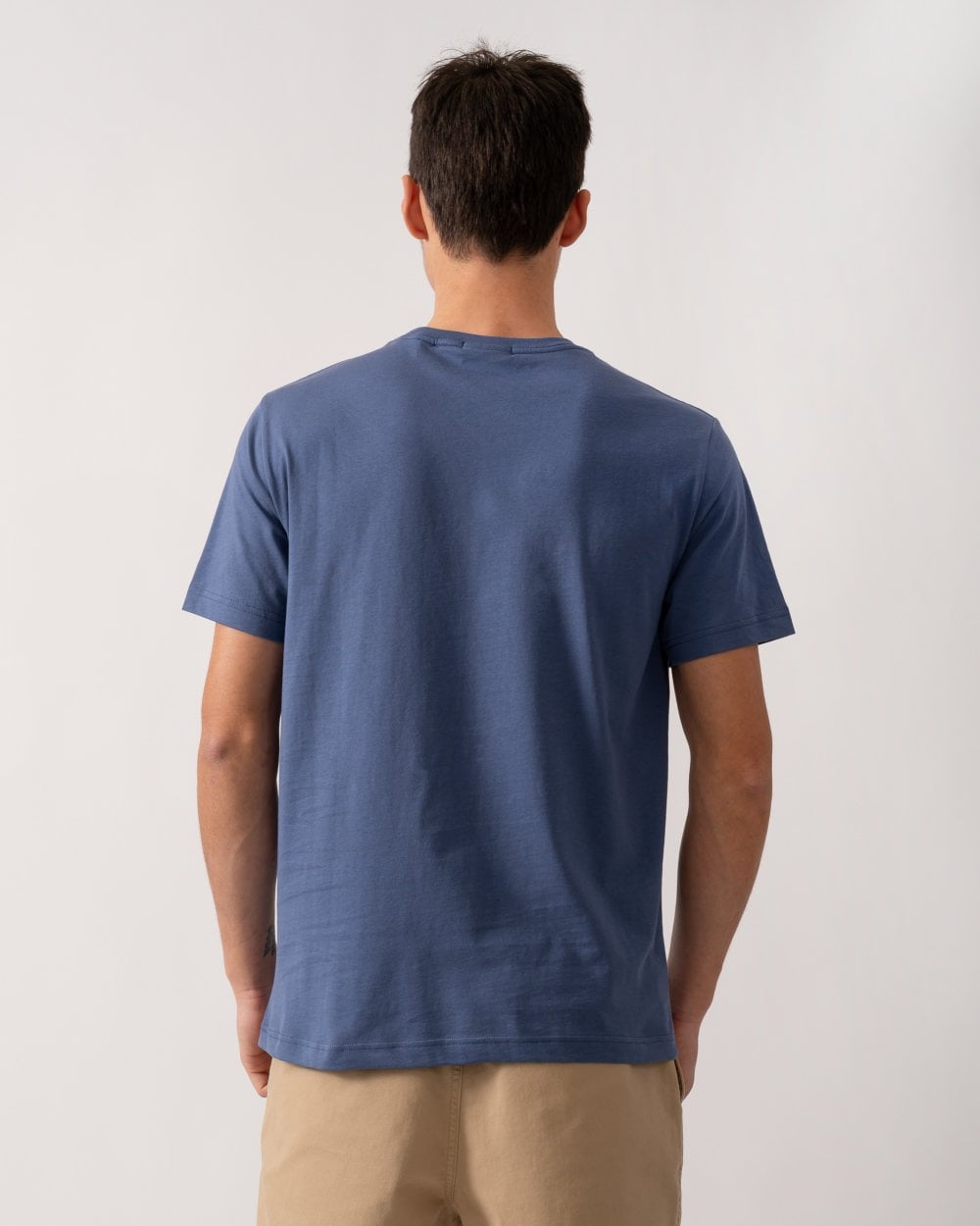 GANT Mens Regular Fit Short Sleeve Shield Logo T-Shirt - 401 Dusty Navy
