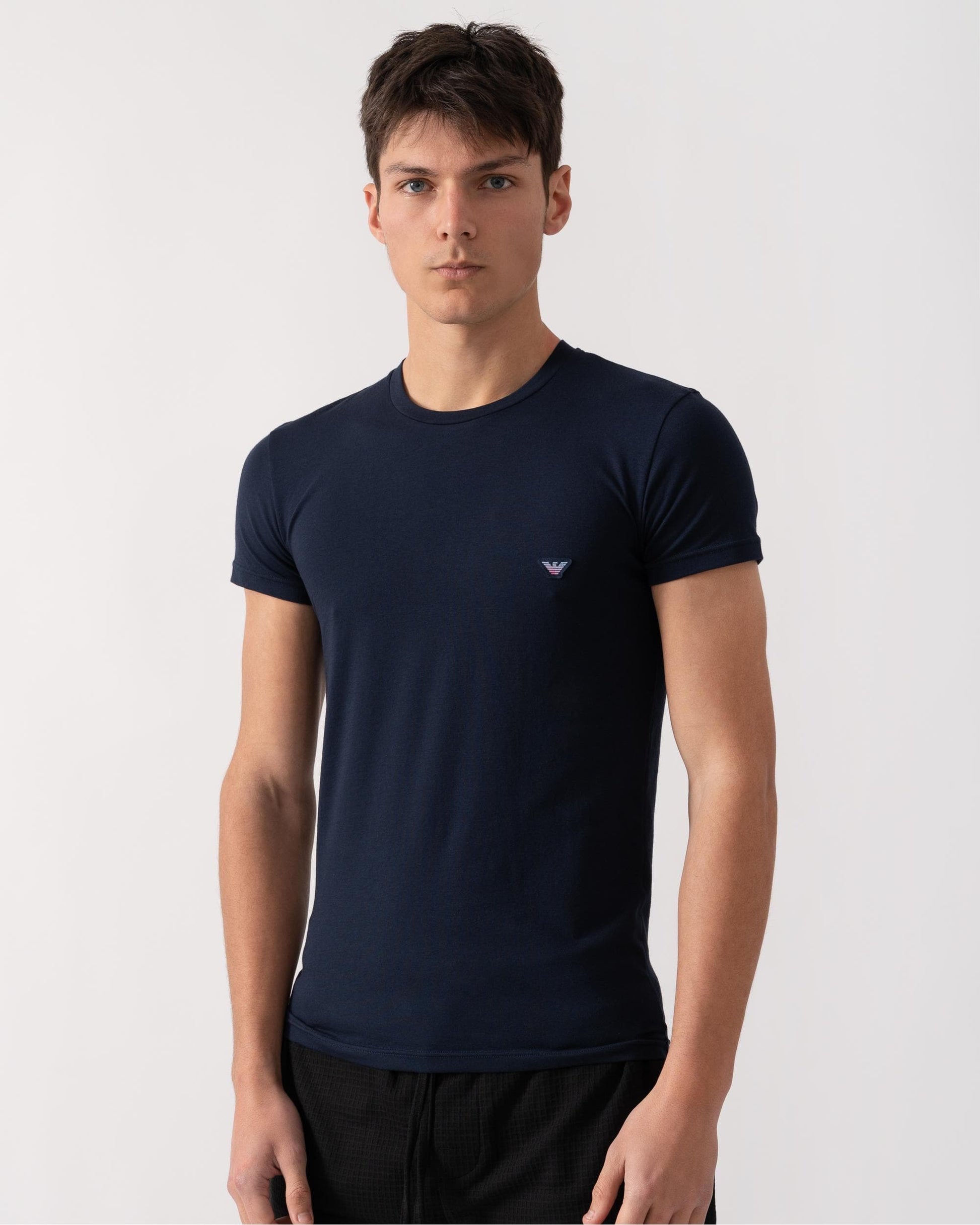 Emporio Armani Emporio Armani Mens Eagle Logo Slim Fit Loungewear T-Shirt