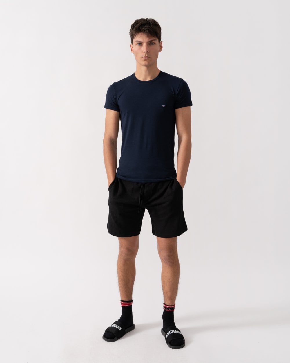 Emporio Armani Emporio Armani Mens Eagle Logo Slim Fit Loungewear T-Shirt