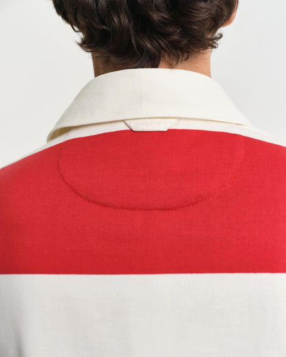 GANT Mens Barstripe Rugger - 630 Ruby Red