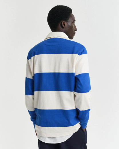 GANT Mens Barstripe Rugger - 447 Lapis Blue