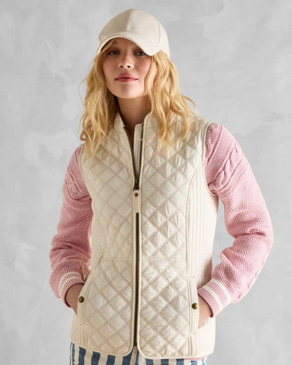 Joules Minx Womens Diamond Quilt Gilet 223560