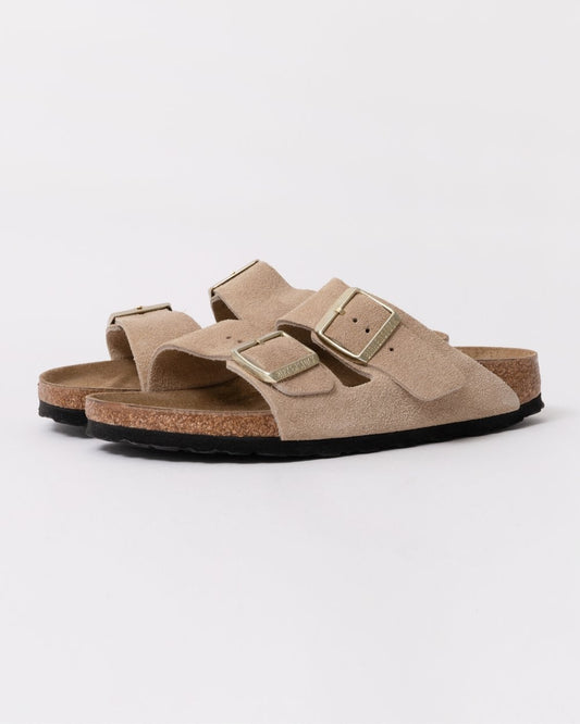 Birkenstock Arizona Suede Leather Womens Sandals - Sandcastle