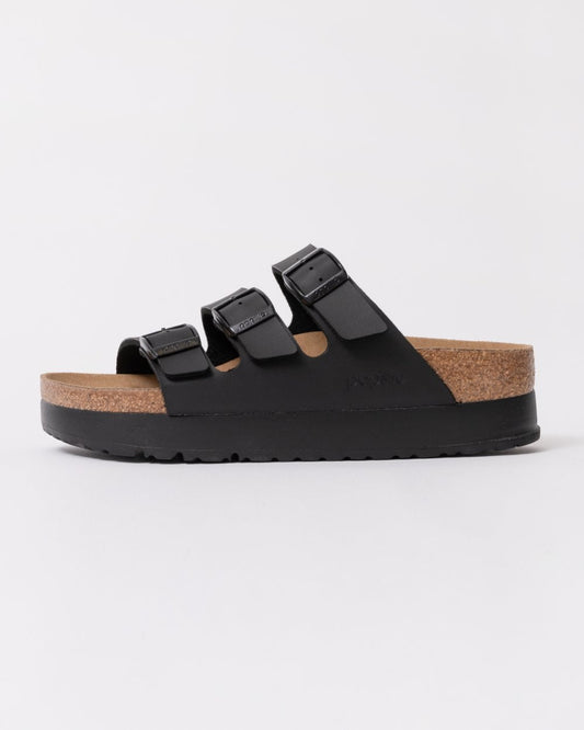 Birkenstock Papillio Florida III Womens Vegan Platform Sandals - Black