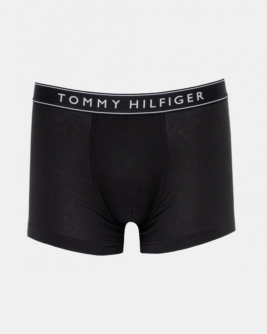 Tommy Hilfiger 3 Pack Mens Tonal Trunks - Mid Heather/ Black/ TH White
