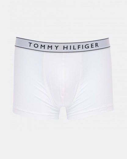 Tommy Hilfiger 3 Pack Mens Tonal Trunks - Mid Heather/ Black/ TH White
