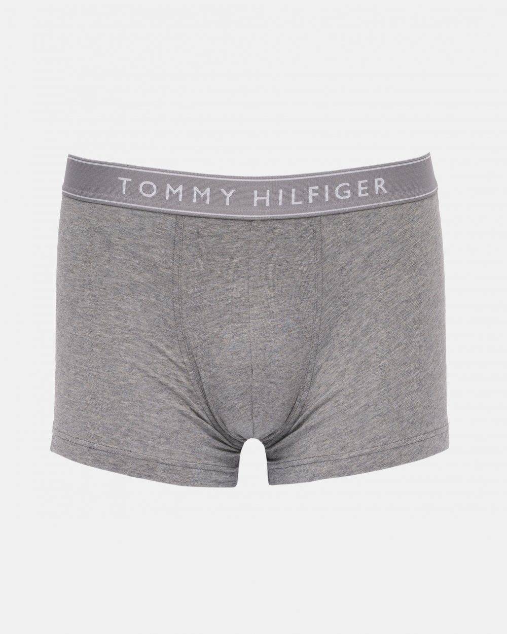 Tommy Hilfiger 3 Pack Mens Tonal Trunks - Mid Heather/ Black/ TH White