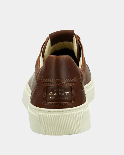 GANT Mc Julien Mens Leather Trainers - Cognac G45