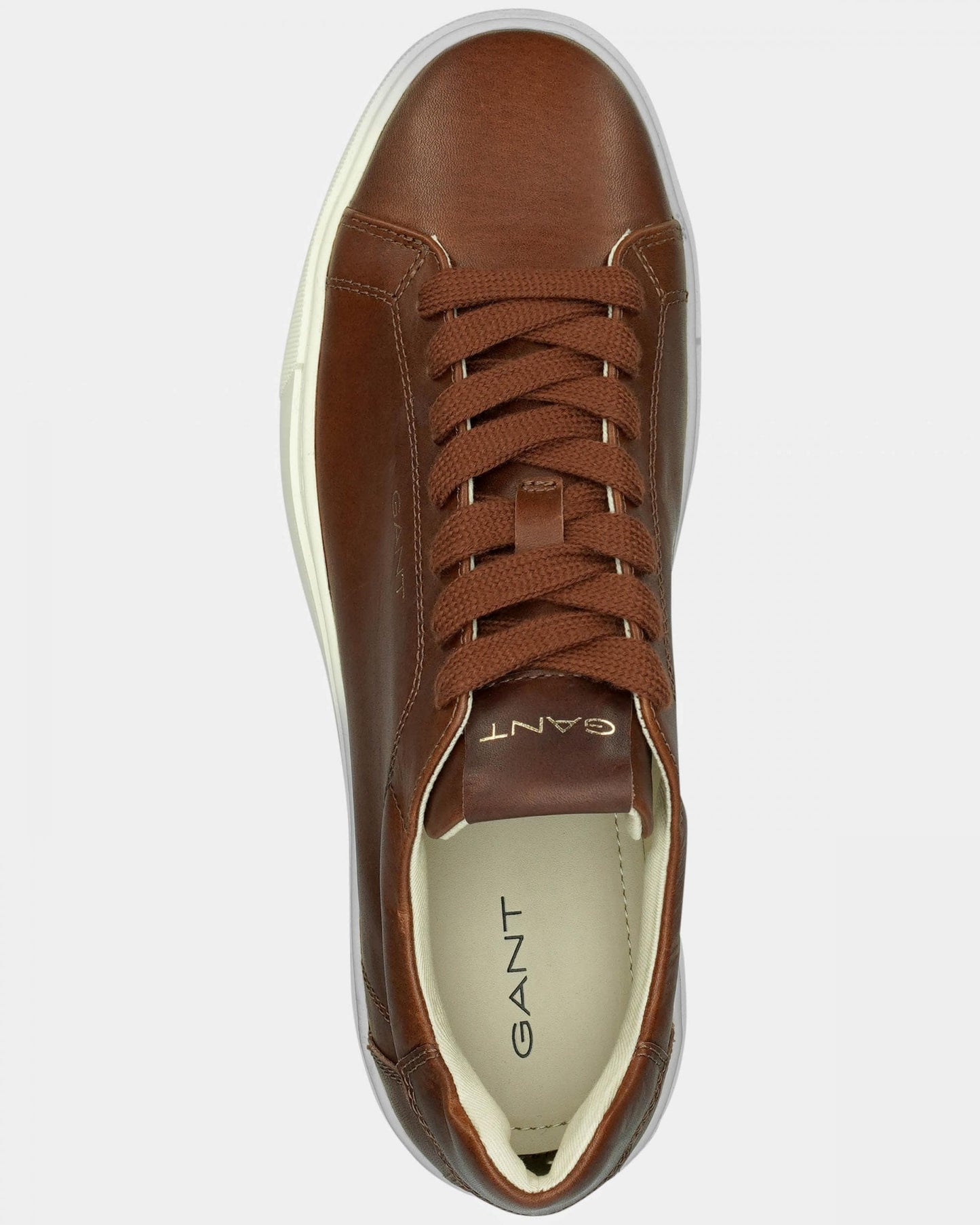 GANT Mc Julien Mens Leather Trainers - Cognac G45