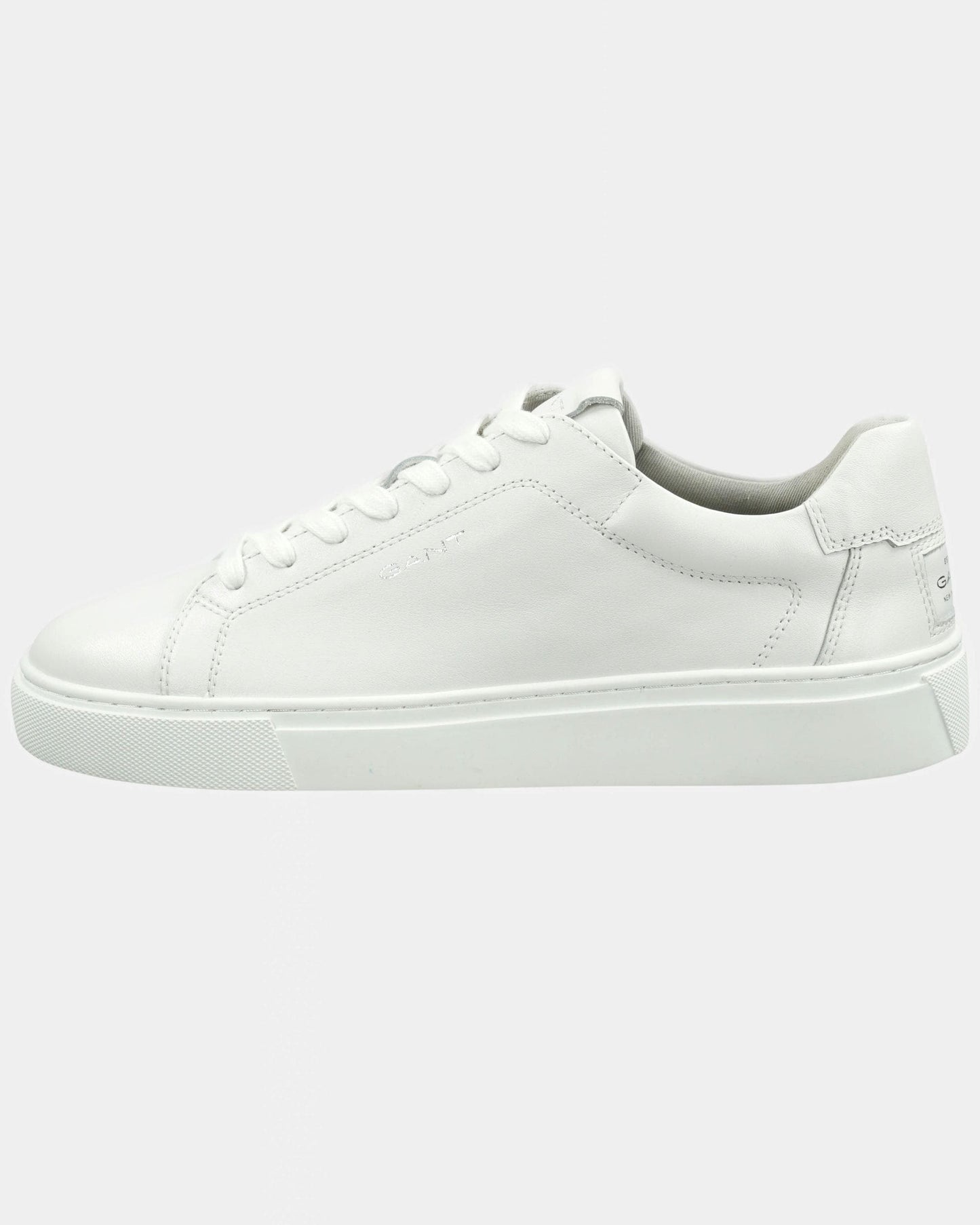 GANT Mc Julien Mens Leather Trainers - White/White G172