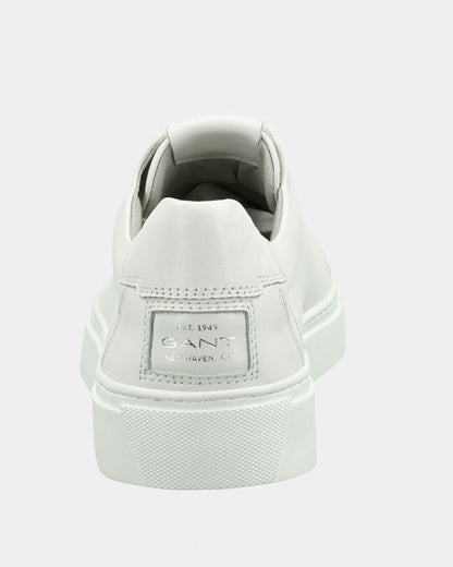 GANT Mc Julien Mens Leather Trainers - White/White G172