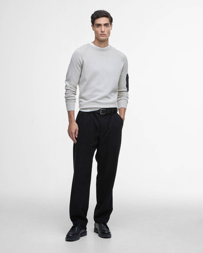 Barbour International Blades Mens Cotton Crew Neck Jumper - Mist