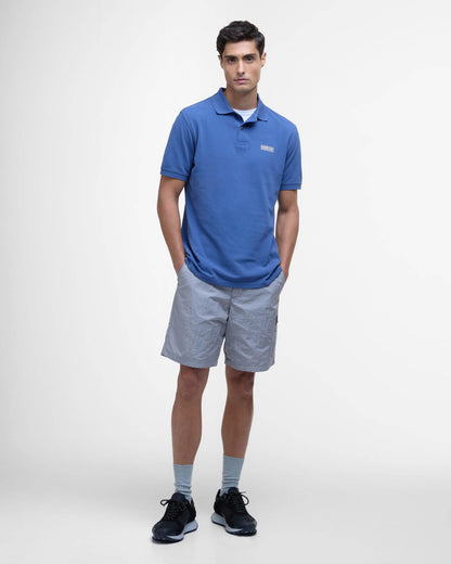 Barbour International Essential Short Sleeve Mens Polo - North Sea Blue