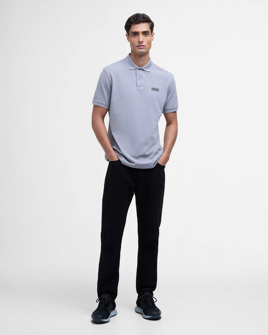 Barbour International Essential Short Sleeve Mens Polo - Pale Slate