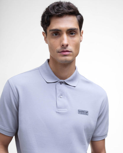 Barbour International Essential Short Sleeve Mens Polo - Pale Slate