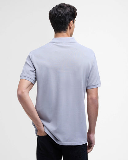 Barbour International Essential Short Sleeve Mens Polo - Pale Slate