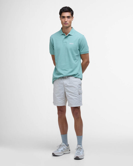 Barbour International Essential Short Sleeve Mens Polo - Granite Green