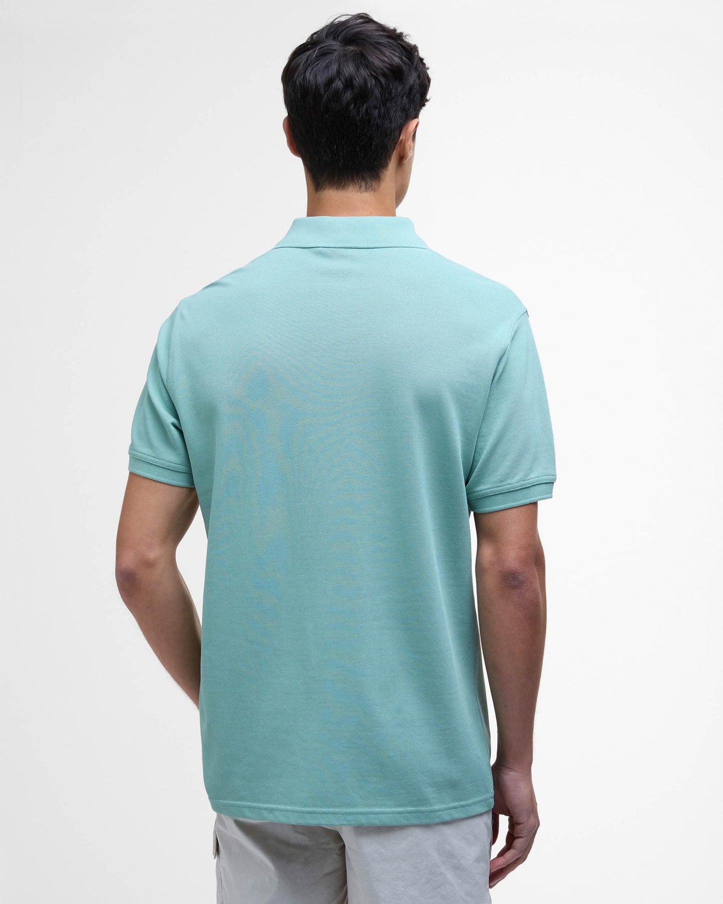Barbour International Essential Short Sleeve Mens Polo - Granite Green