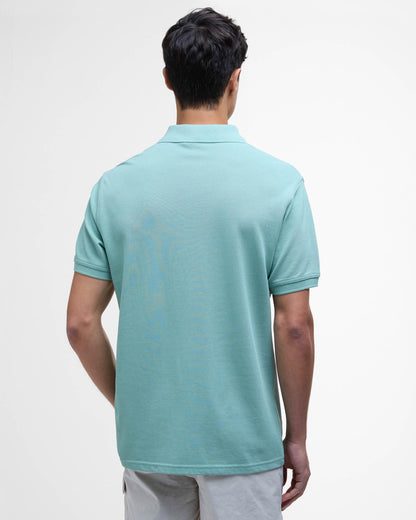 Barbour International Essential Short Sleeve Mens Polo - Granite Green