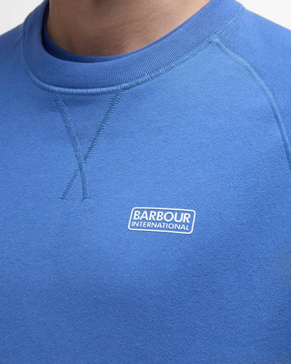 Barbour International Essential Crew Mens Sweatshirt - North Sea Blue