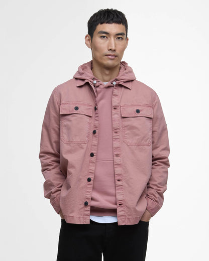 Barbour International Arlo Mens Overshirt - Vintage Pink