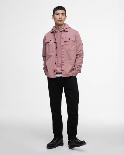Barbour International Arlo Mens Overshirt - Vintage Pink
