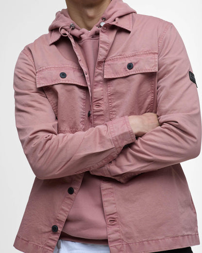 Barbour International Arlo Mens Overshirt - Vintage Pink
