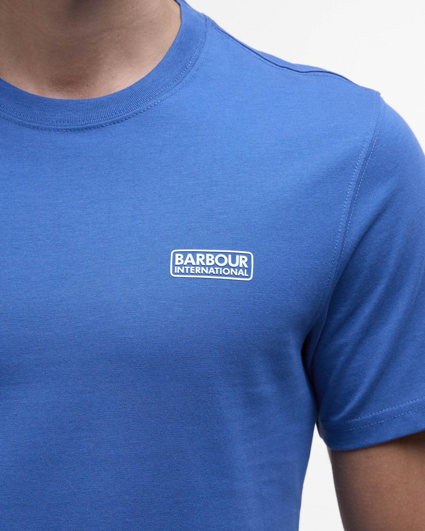 Barbour International Small Logo Mens T-Shirt - North Sea Blue