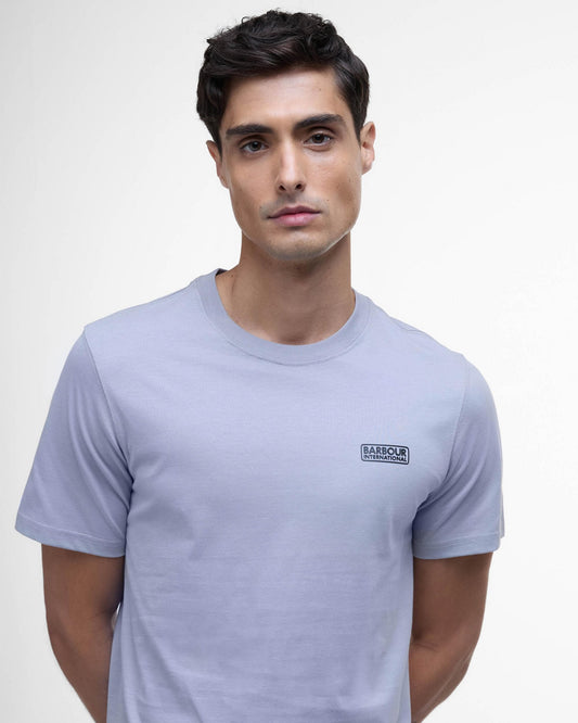 Barbour International Small Logo Mens T-Shirt - Pale Slate