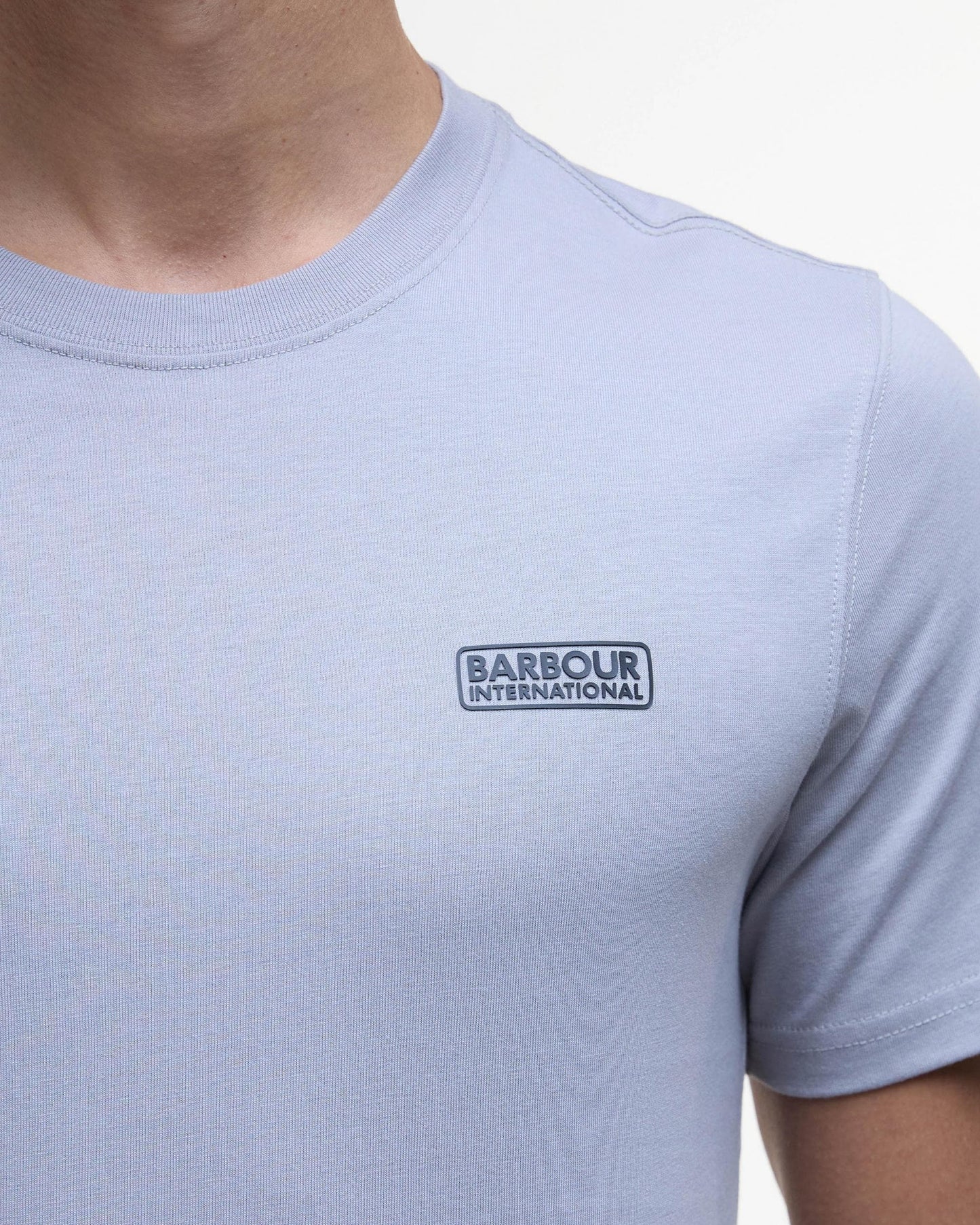 Barbour International Small Logo Mens T-Shirt - Pale Slate