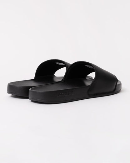 Lacoste Mens Serve Sliders - Black/White 312 - CHO - Designer Mens Sandals