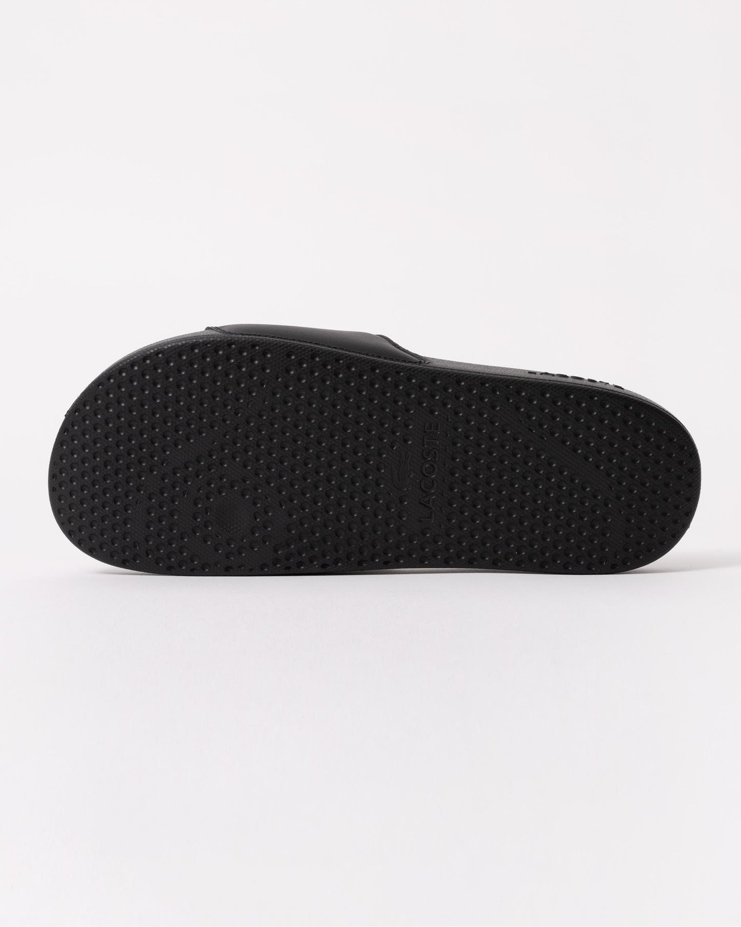 Lacoste Mens Serve Sliders - Black/White 312 - CHO - Designer Mens Sandals